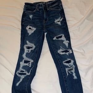 AE next level stretch jeans woman’s size 000 short